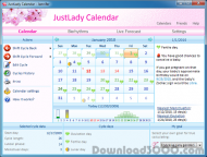 JustLady Calendar screenshot